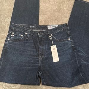 AG the Isabelle high rise straight crop